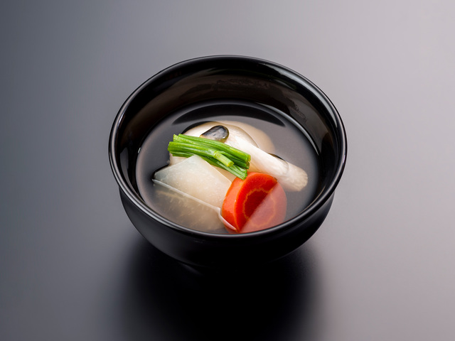 海老真蒸　正月風